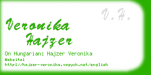 veronika hajzer business card